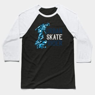 Urban Skate Rider Baseball T-Shirt